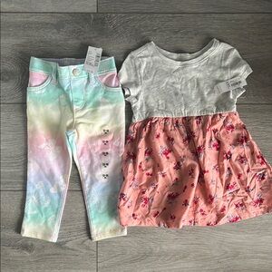 Toddler Floral Dress and Pastel Pants